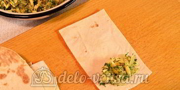 лаваш с сыром и луком