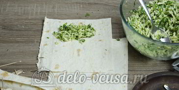 лаваш с сыром и зеленью