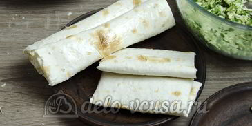 лаваш с сыром и зеленью