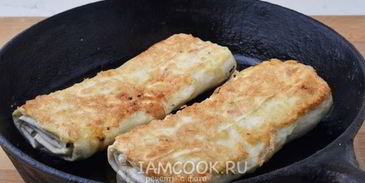 лаваш с сыром на сковороде