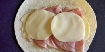 лаваш с ветчиной и сыром