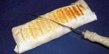 лаваш с ветчиной и сыром