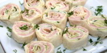 лаваш с ветчиной