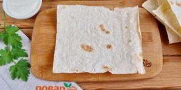 лаваш с яйцом и шпинатом