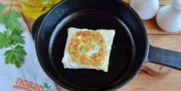 лаваш с яйцом и шпинатом