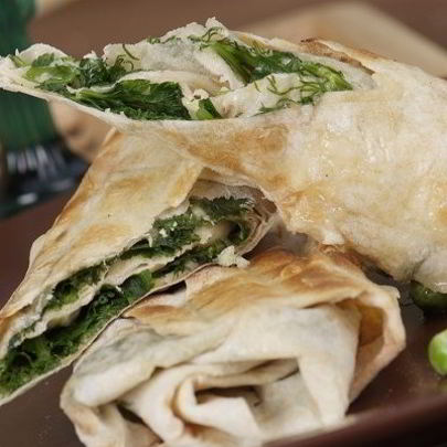 Лаваш с зеленью по-армянски