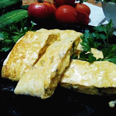 Лаваш запеченный с сыром в духовке