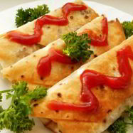 Рецепт Рулетиков из лаваша с грибами