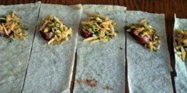 треугольники из лаваша с сыром