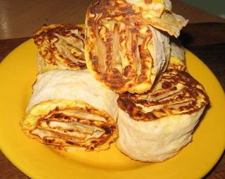 Творожные завитки из лаваша