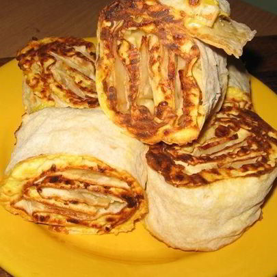 Творожные завитки из лаваша