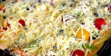 итальянские лепешки с черри