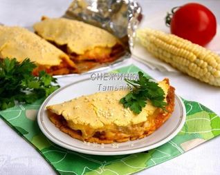 Кукурузные лепешки с говядиной