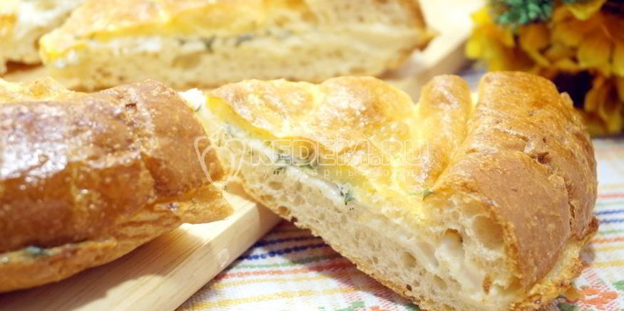 Рецепт лепешки с сырома и зеленью