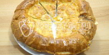 лепешка с сыром и зеленью