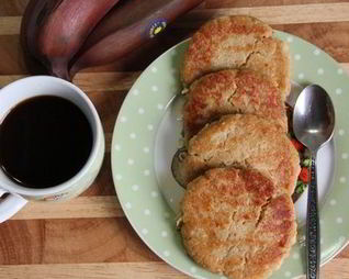 Лепешки из зеленых бананов