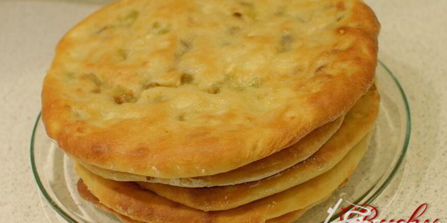 Рецепт лепешек с брынзой и перцем