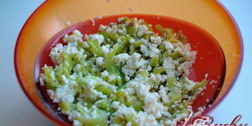 лепешки с брынзой и перцем