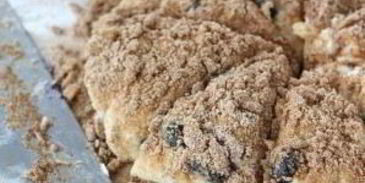 лепешки с черникой