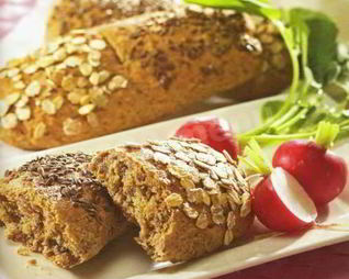 Лепешки с хлопьями и льняными семечками