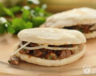 Лепешки с мясом по-китайски