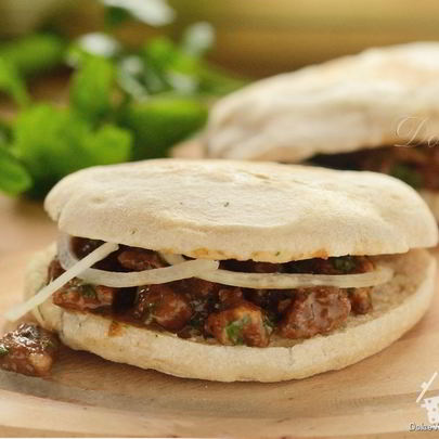 Лепешки с мясом по-китайски