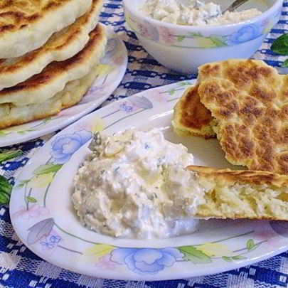 Лепешки с творогом диетические