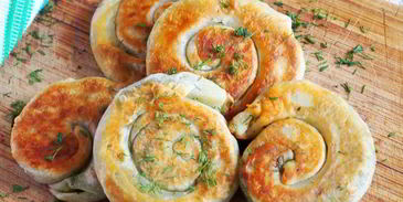 лепешки с зеленью