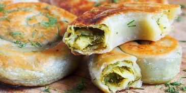 лепешки с зеленью