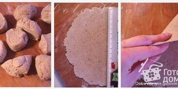 тонкие пшенично-ржаные лепешки с орехами