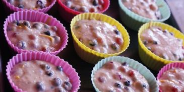 апельсиново-ягодные маффины