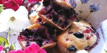 апельсиново-ягодные маффины