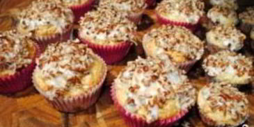 банановые маффины с орехами