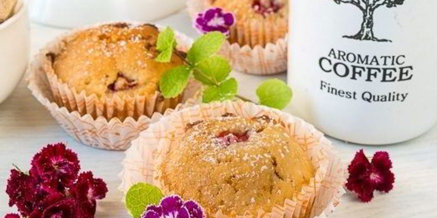 Рецепт клубничного маффина