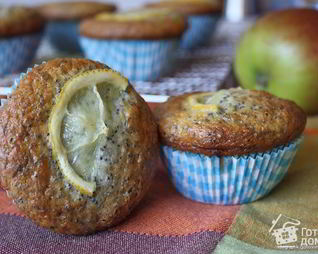 Лимонно-маковые маффины