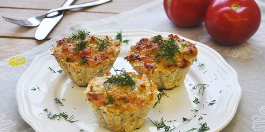 Рецепт маффинов из индейки с укропом