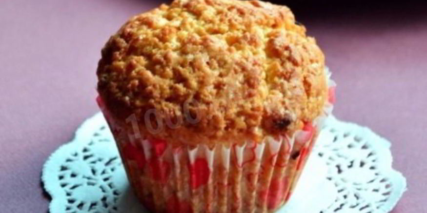 Рецепт маффинов на кефире с джемом в формочках