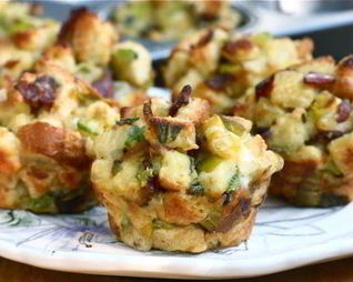 Маффины с беконом и шалфеем