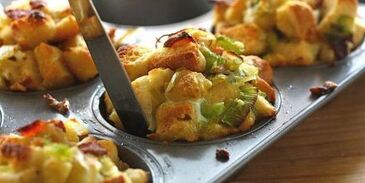 маффины с беконом и шалфеем