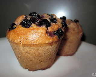 Маффины с черничным джемом