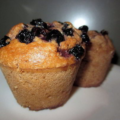 Маффины с черничным джемом