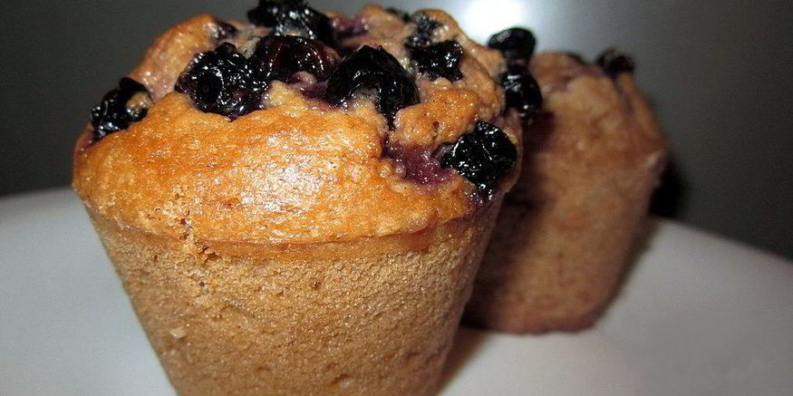 Рецепт маффинов с черничным джемом