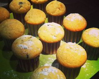 Маффины с черникой и шоколадом