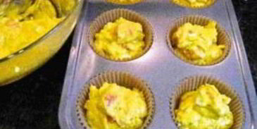 маффины с лососем