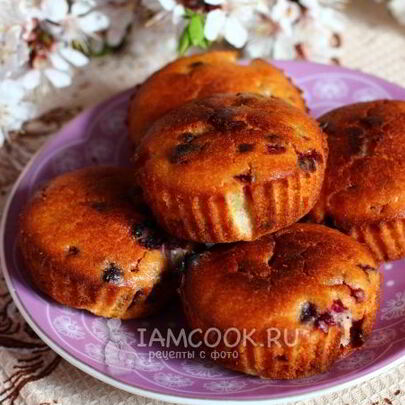 Маффины с малиной