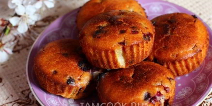 Рецепт маффинов с малиной