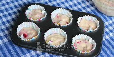 маффины с малиной