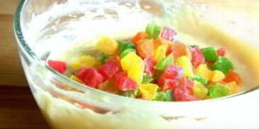 маффины с цукатами в формочках