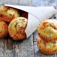 Рецепт Маффинов с ветчиной и сыром