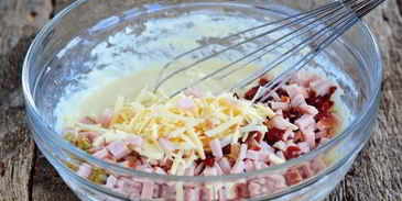 маффины с ветчиной и сыром